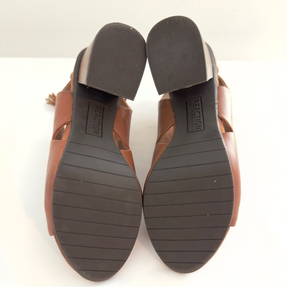Kenneth Cole Reaction Reach The Stars Block Heel Sandals 8.5 Brown - Picture 10 of 15